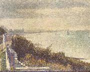 Georges Seurat Ein Abend in Grandcamp oil on canvas